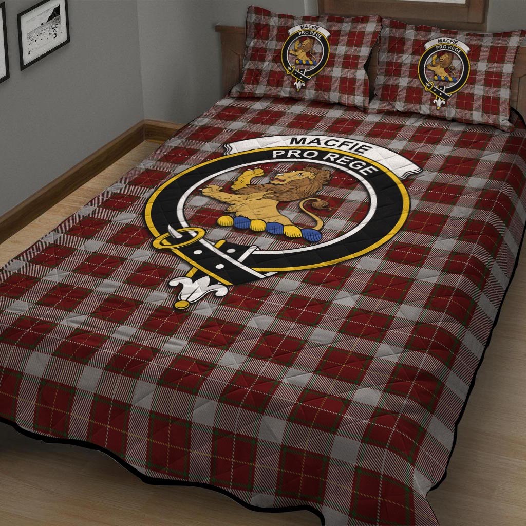 MacFie Dress Tartan Quilt Bed Set with Family Crest - Tartan Vibes Clothing