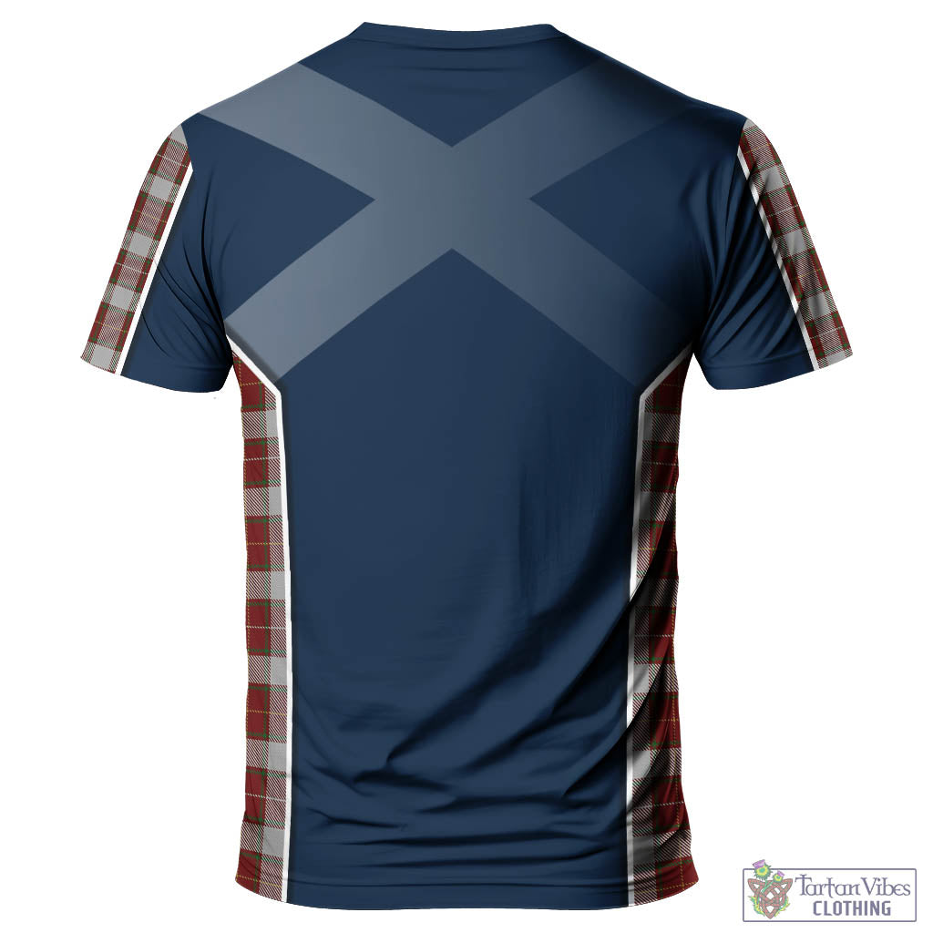 Tartan Vibes Clothing MacFie Dress Tartan T-Shirt with Family Crest and Scottish Thistle Vibes Sport Style