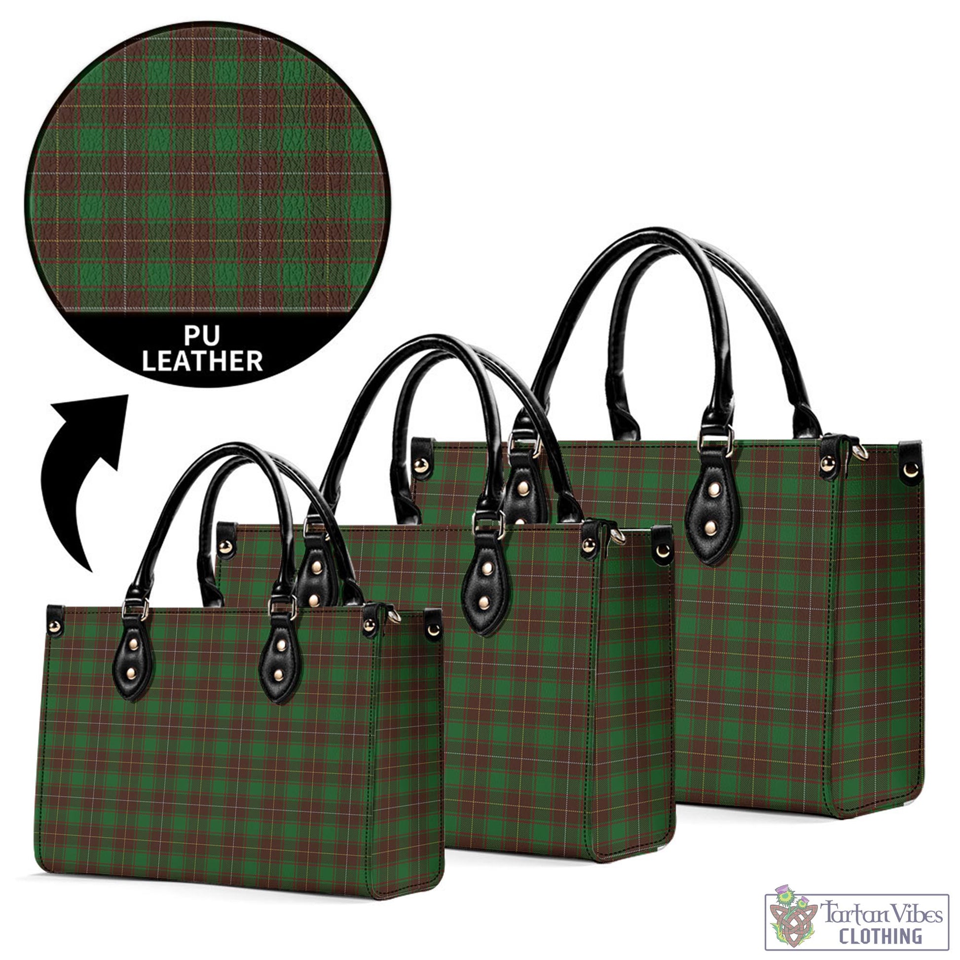 Tartan Vibes Clothing MacFie Hunting Tartan Luxury Leather Handbags