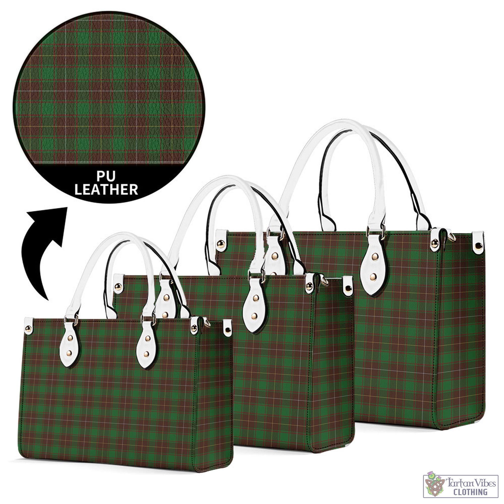 Tartan Vibes Clothing MacFie Hunting Tartan Luxury Leather Handbags