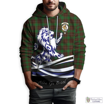 MacFie Hunting Tartan Hoodie with Alba Gu Brath Regal Lion Emblem