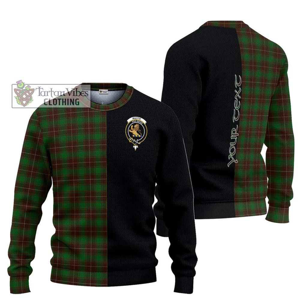 MacFie Hunting Tartan Knitted Sweater with Family Crest and Half Of Me Style Unisex - Tartanvibesclothing Shop