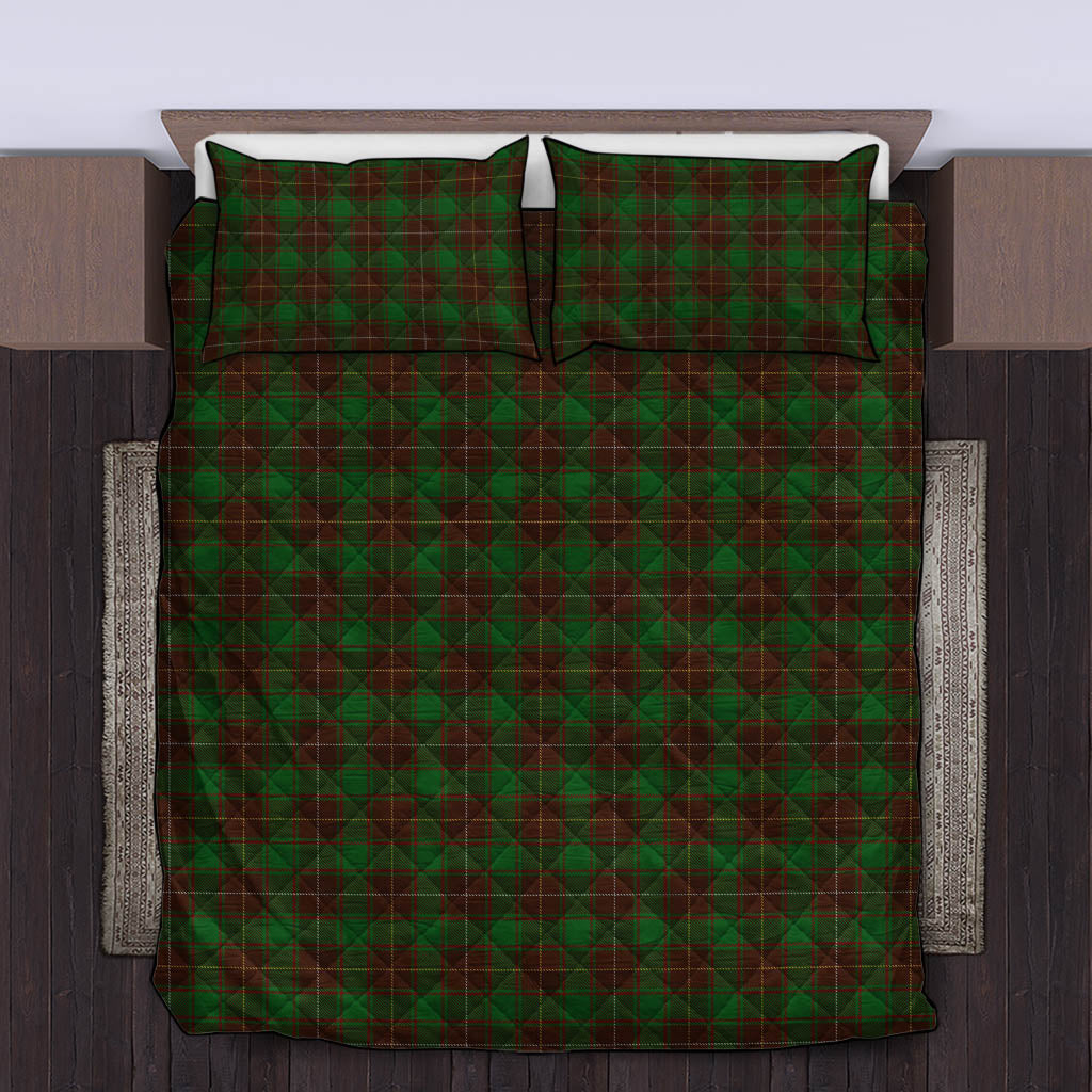 MacFie Hunting Tartan Quilt Bed Set King - Tartan Vibes Clothing