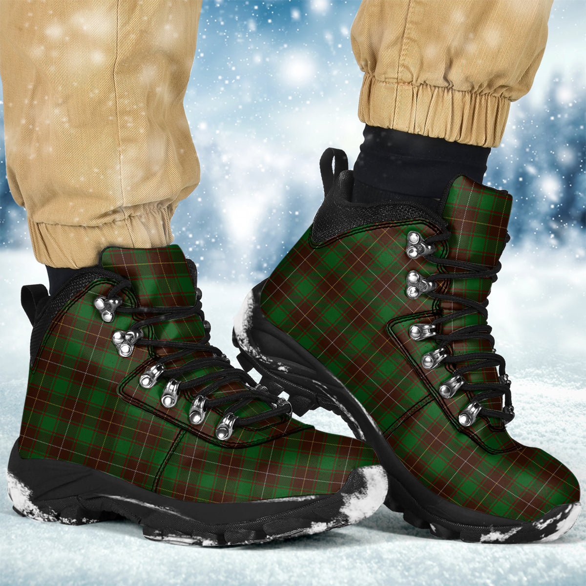 MacFie Hunting Tartan Alpine Boots - Tartanvibesclothing