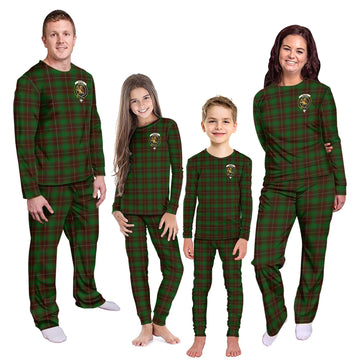 MacFie Hunting Tartan Pajamas Family Set with Family Crest