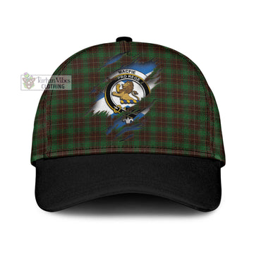 MacFie Hunting Tartan Classic Cap with Family Crest In Me Style