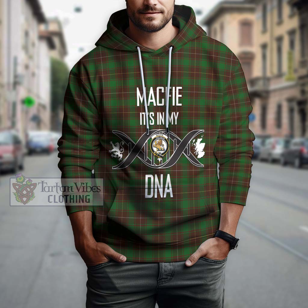 Tartan Vibes Clothing MacFie Hunting Tartan Hoodie with Family Crest DNA In Me Style