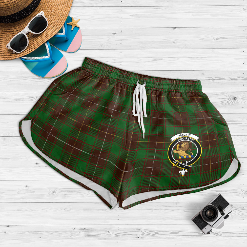 macfie-hunting-tartan-womens-shorts-with-family-crest