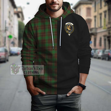 MacFie Hunting Tartan Hoodie with Family Crest and Half Of Me Style