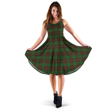 MacFie Hunting Tartan Sleeveless Midi Womens Dress