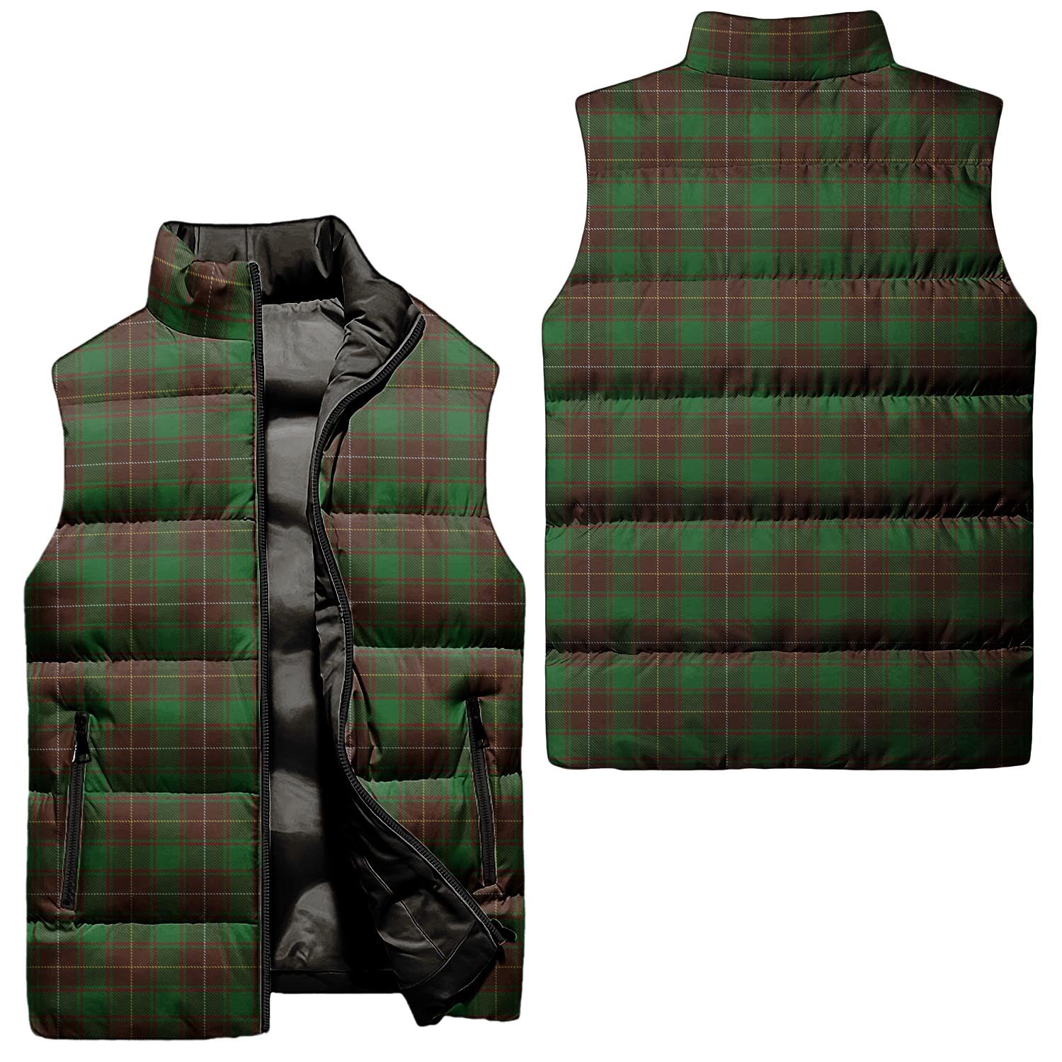 MacFie Hunting Tartan Sleeveless Puffer Jacket Unisex - Tartanvibesclothing