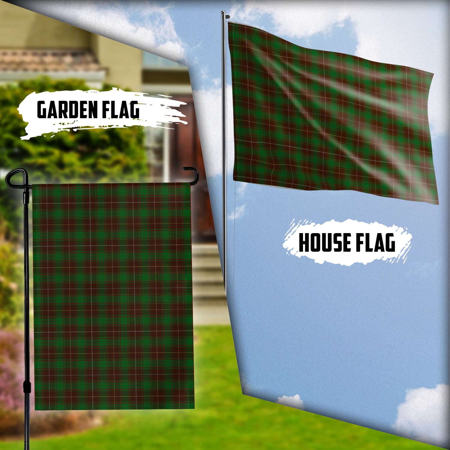 MacFie Hunting Tartan Flag Garden Flag (Vertical) - Tartan Vibes Clothing