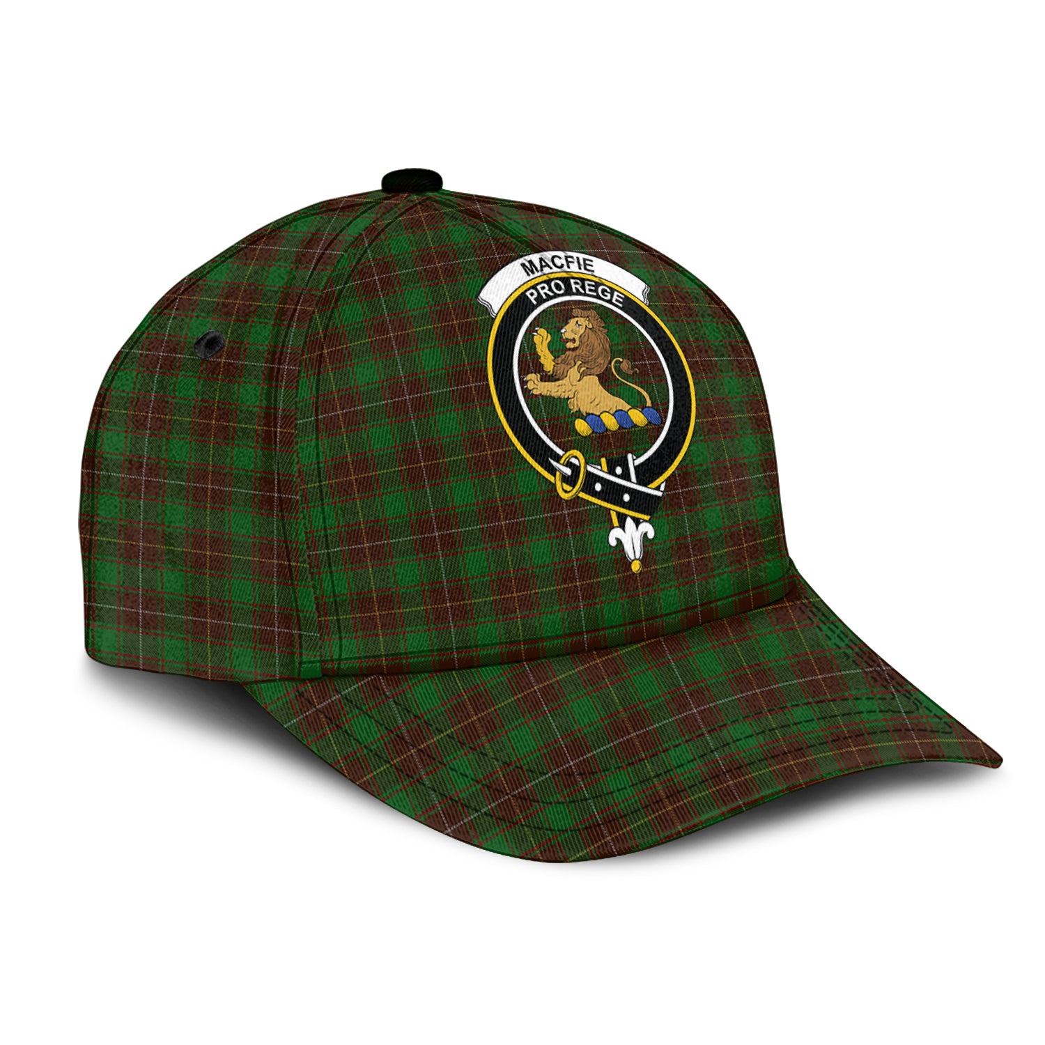 MacFie Hunting Tartan Classic Cap with Family Crest - Tartan Vibes Clothing