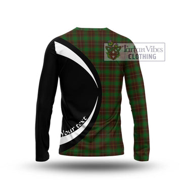 MacFie Hunting Tartan Long Sleeve T-Shirt with Family Crest Circle Style