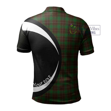 MacFie Hunting Tartan Men's Polo Shirt with Family Crest Circle Style