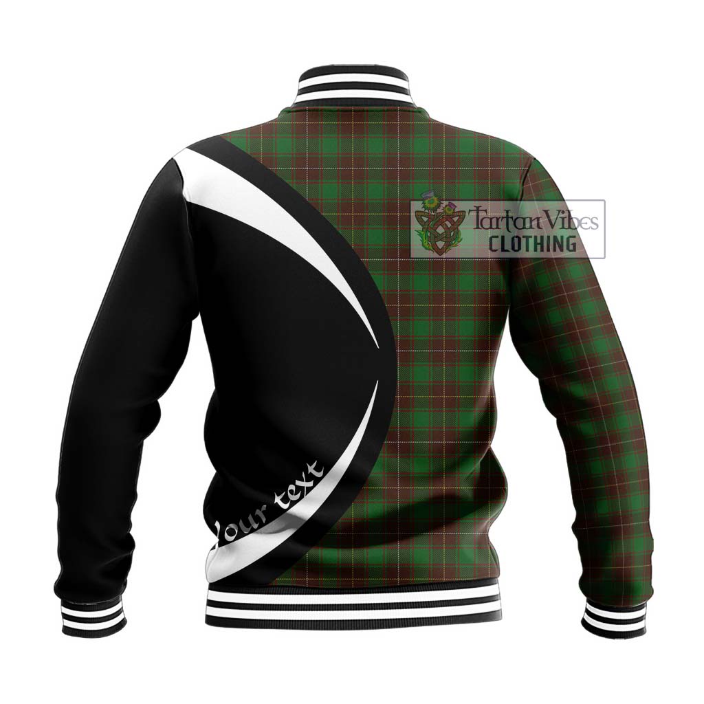 MacFie Hunting Tartan Baseball Jacket with Family Crest Circle Style - Tartan Vibes Clothing