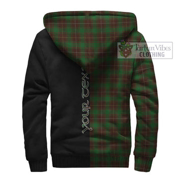 MacFie Hunting Tartan Sherpa Hoodie with Family Crest and Half Of Me Style