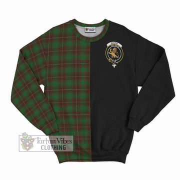 MacFie Hunting Tartan Sweatshirt with Family Crest and Half Of Me Style