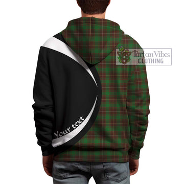 MacFie Hunting Tartan Hoodie with Family Crest Circle Style