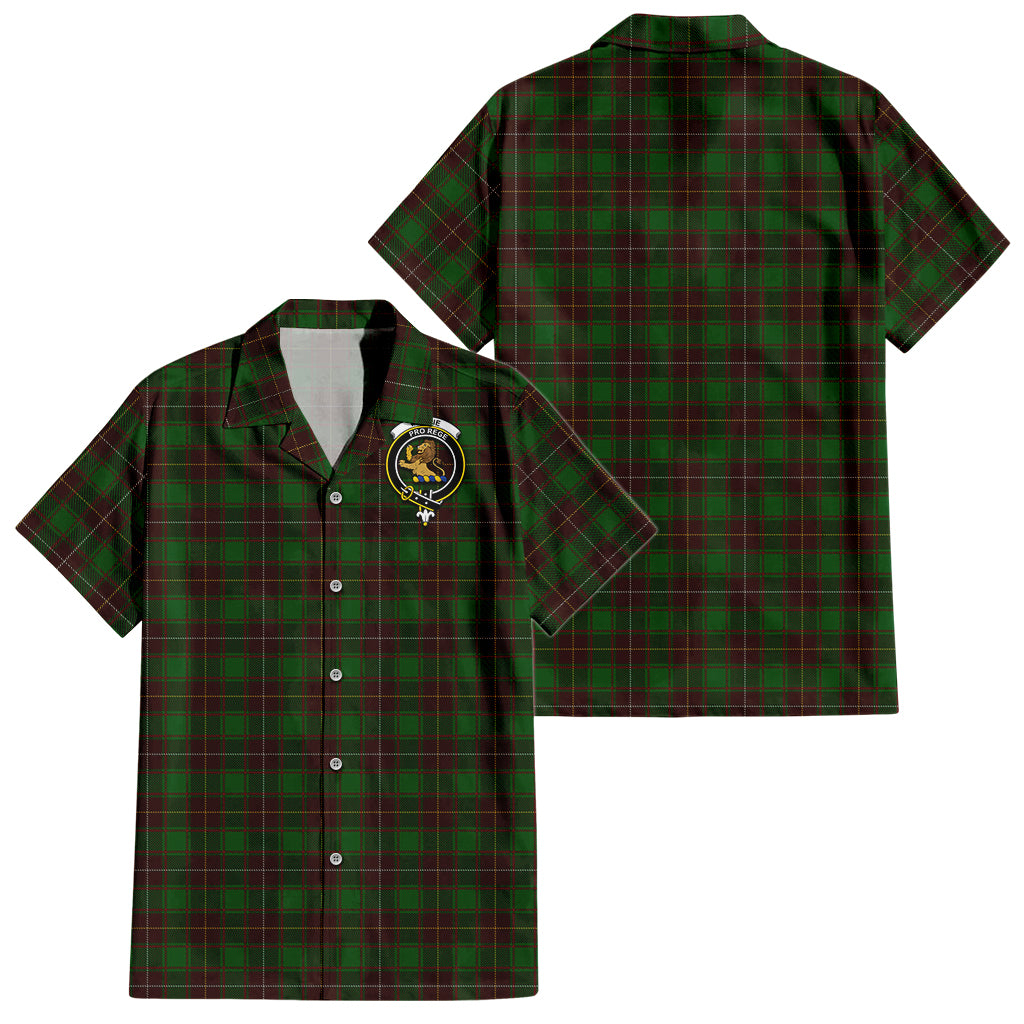 macfie-hunting-tartan-short-sleeve-button-down-shirt-with-family-crest