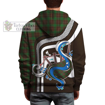 MacFie Hunting Tartan Hoodie with Epic Bagpipe Style