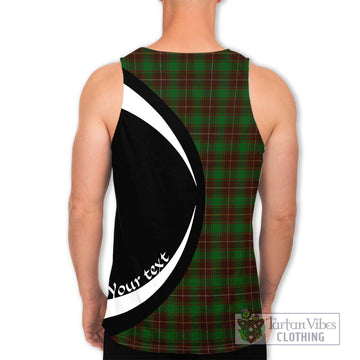 MacFie Hunting Tartan Men's Tank Top with Family Crest Circle Style