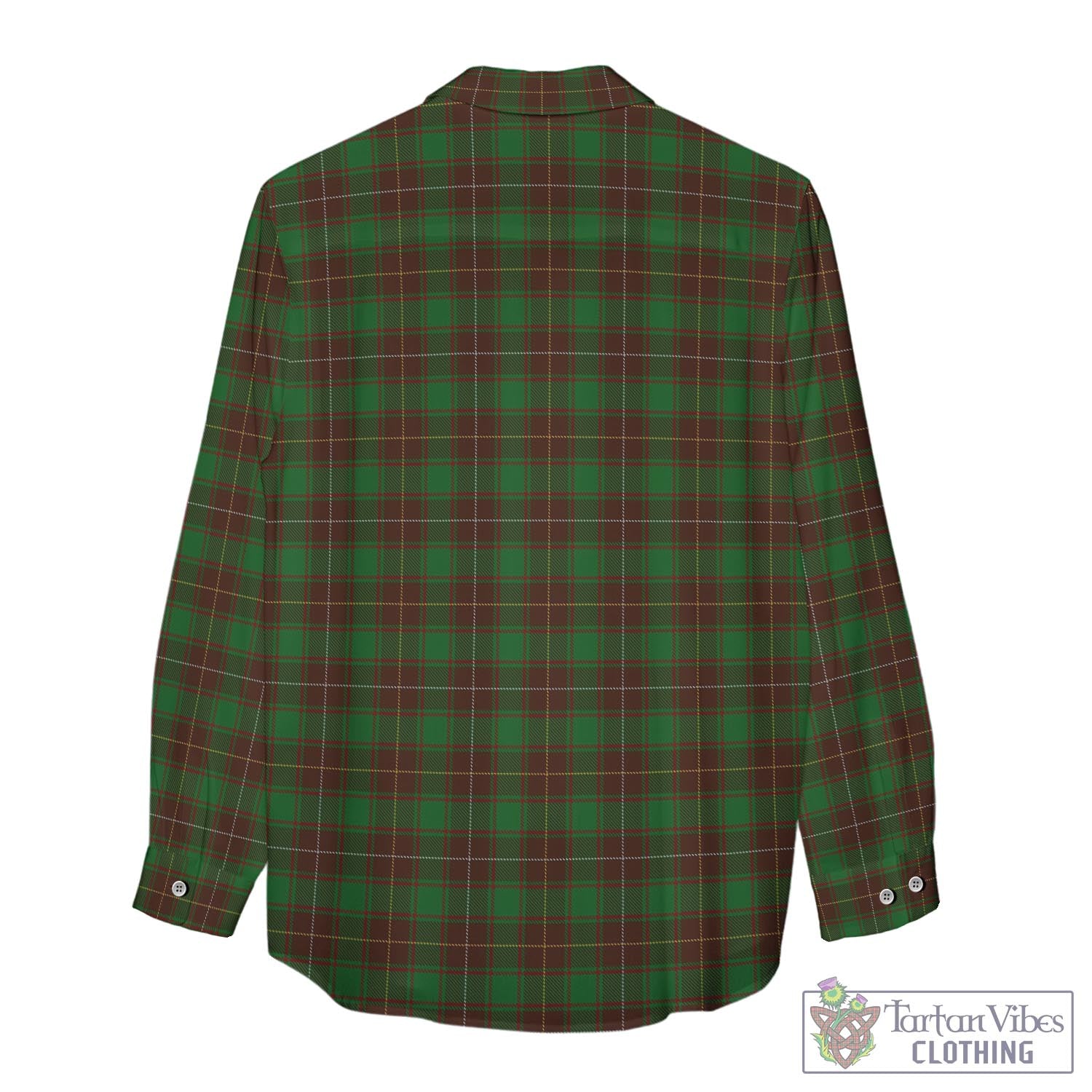 Tartan Vibes Clothing MacFie Hunting Tartan Womens Casual Shirt with Family Crest