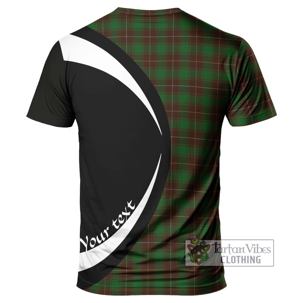 Tartan Vibes Clothing MacFie Hunting Tartan T-Shirt with Family Crest Circle Style