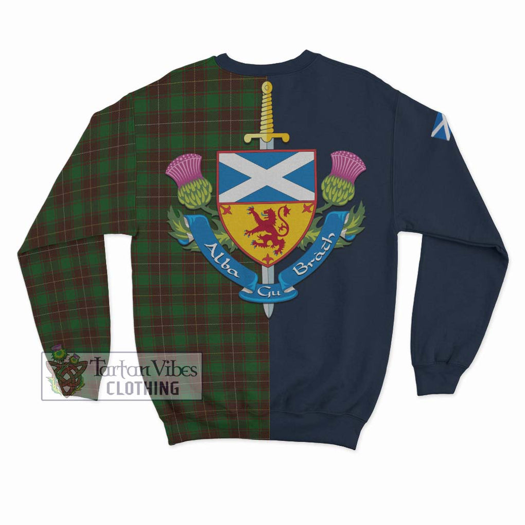 Tartan Vibes Clothing MacFie Hunting Tartan Sweatshirt with Scottish Lion Royal Arm Half Style