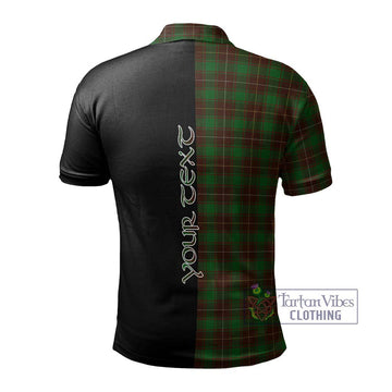 MacFie Hunting Tartan Polo Shirt with Family Crest and Half Of Me Style