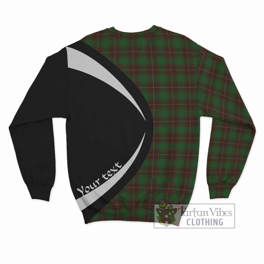 MacFie Hunting Tartan Sweatshirt with Family Crest Circle Style - Tartan Vibes Clothing