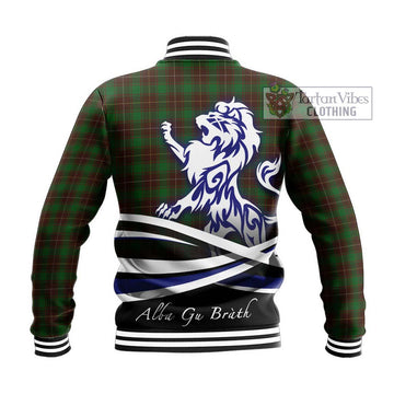 MacFie Hunting Tartan Baseball Jacket with Alba Gu Brath Regal Lion Emblem