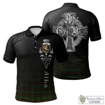 MacFie Hunting Tartan Polo Shirt Featuring Alba Gu Brath Family Crest Celtic Inspired