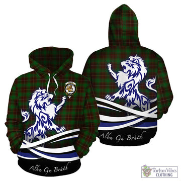 MacFie Hunting Tartan Hoodie with Alba Gu Brath Regal Lion Emblem