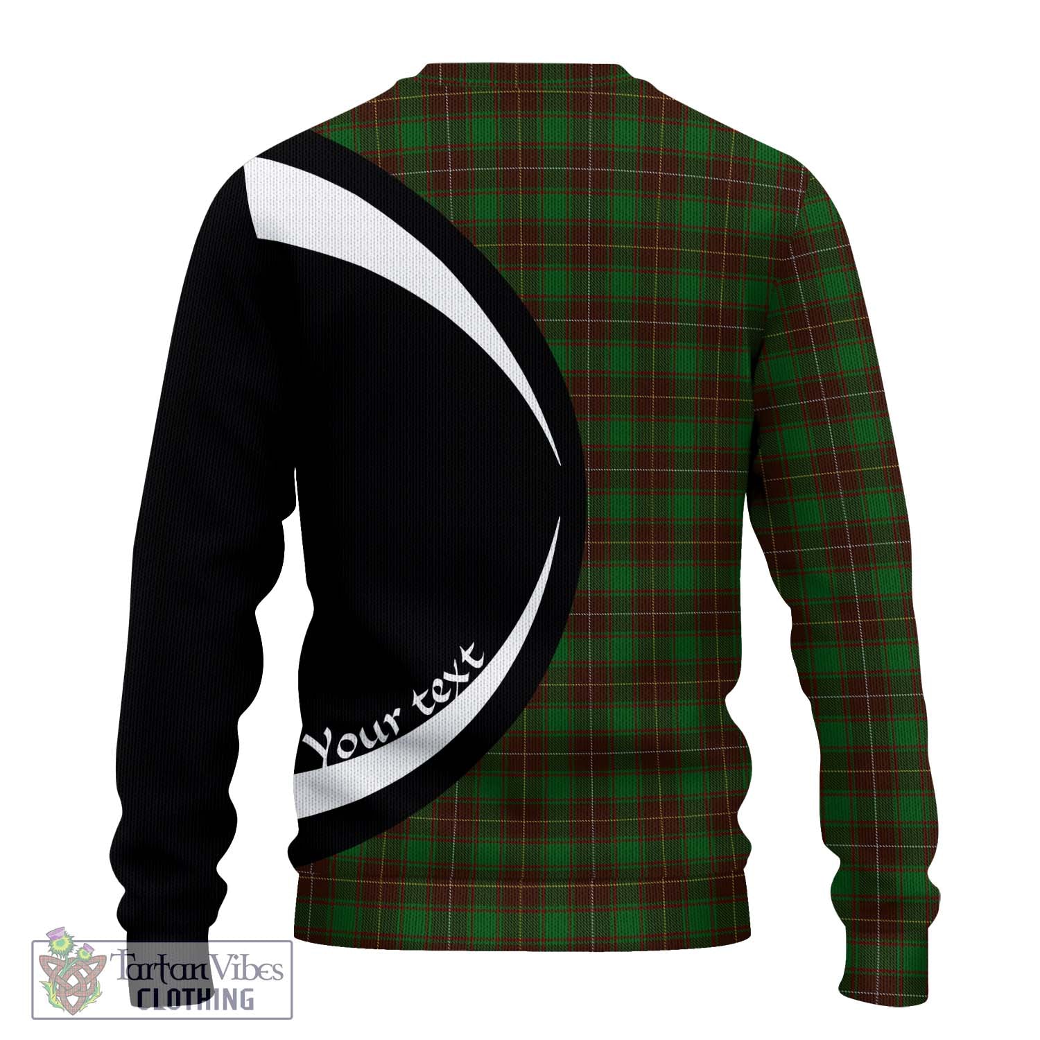 MacFie Hunting Tartan Knitted Sweater with Family Crest Circle Style - Tartan Vibes Clothing