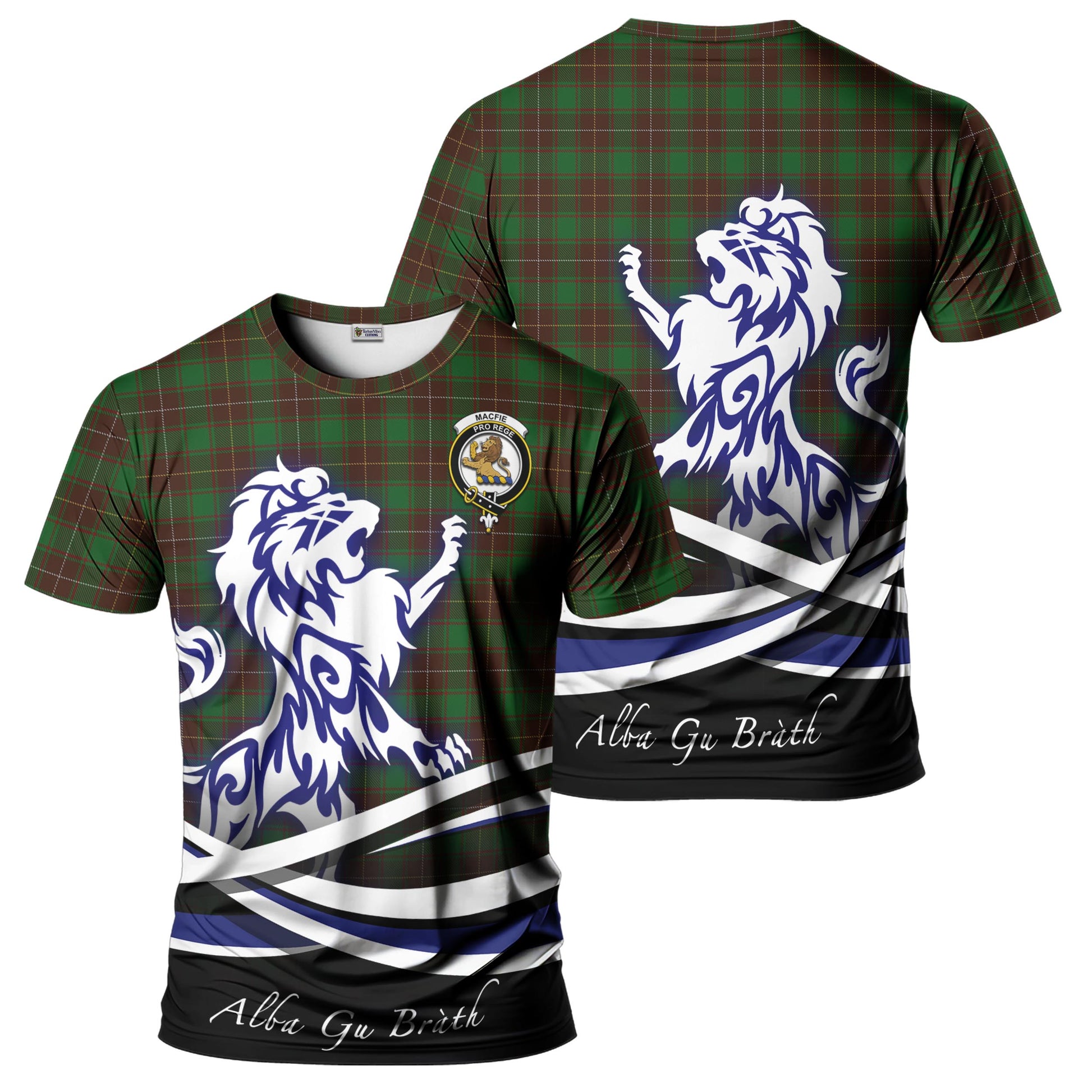 macfie-hunting-tartan-t-shirt-with-alba-gu-brath-regal-lion-emblem