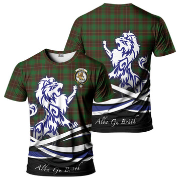 MacFie Hunting Tartan T-Shirt with Alba Gu Brath Regal Lion Emblem