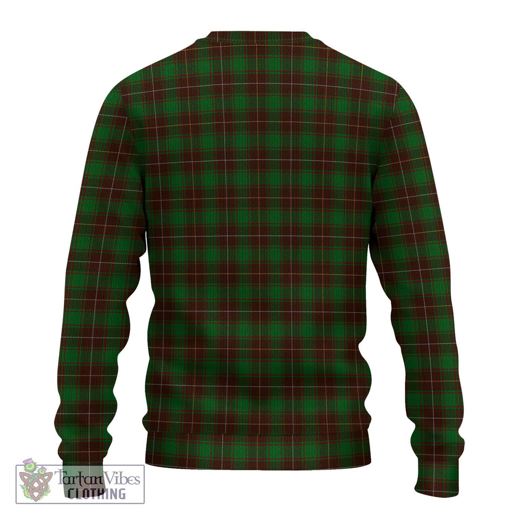 MacFie Hunting Tartan Knitted Sweater with Family Crest DNA In Me Style - Tartanvibesclothing Shop