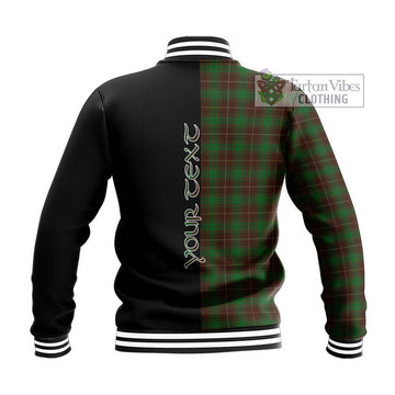 MacFie Hunting Tartan Baseball Jacket with Family Crest and Half Of Me Style