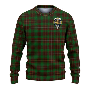 MacFie Hunting Tartan Ugly Sweater with Family Crest