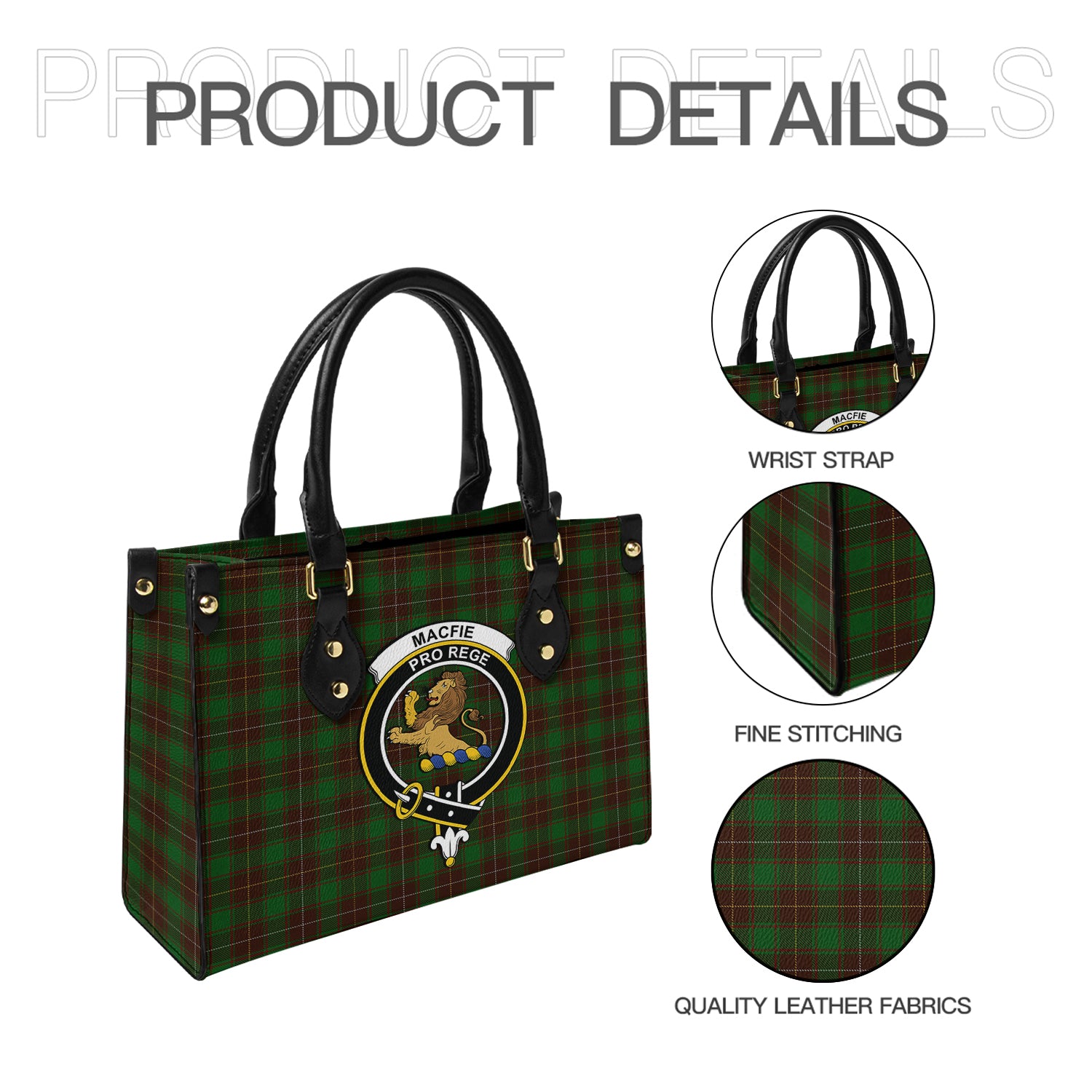 macfie-hunting-tartan-leather-bag-with-family-crest