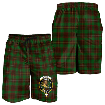 MacFie Hunting Tartan Mens Shorts with Family Crest