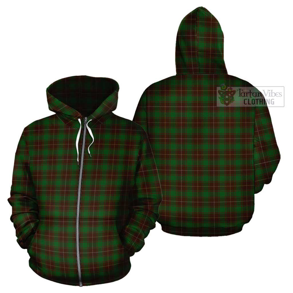 MacFie Hunting Tartan Cotton Hoodie Zip Hoodie - Tartan Vibes Clothing