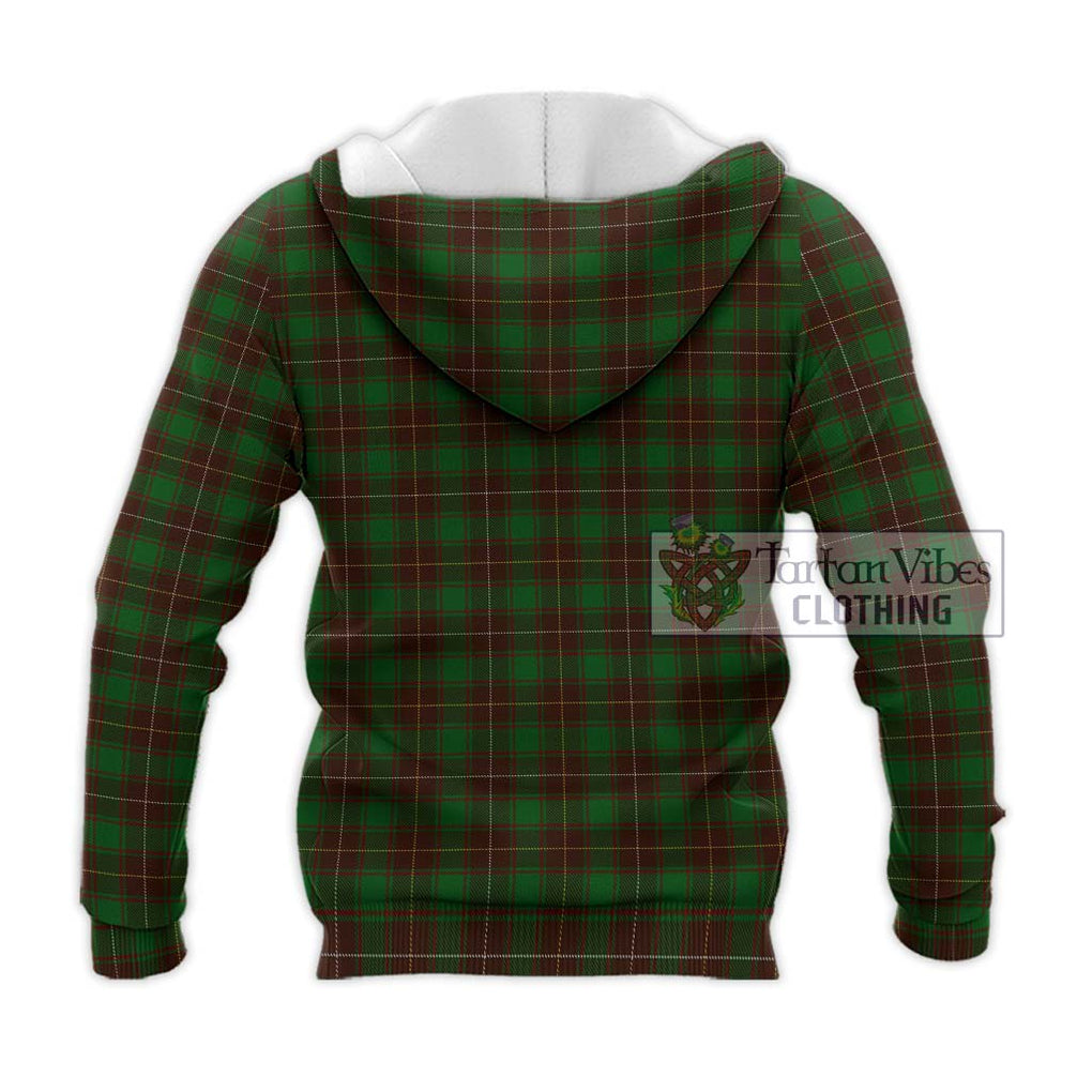 MacFie Hunting Tartan Knitted Hoodie with Family Crest DNA In Me Style - Tartanvibesclothing Shop