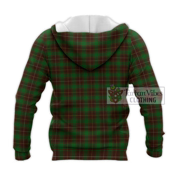 MacFie Hunting Tartan Knitted Hoodie with Family Crest DNA In Me Style