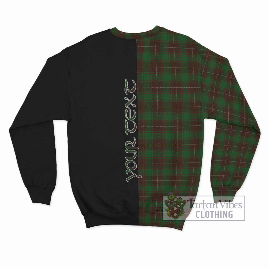 MacFie Hunting Tartan Sweatshirt with Family Crest and Half Of Me Style - Tartanvibesclothing Shop