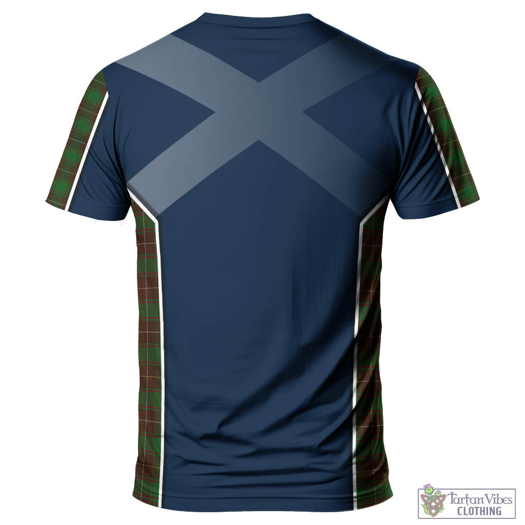 Tartan Vibes Clothing MacFie Hunting Tartan T-Shirt with Family Crest and Lion Rampant Vibes Sport Style