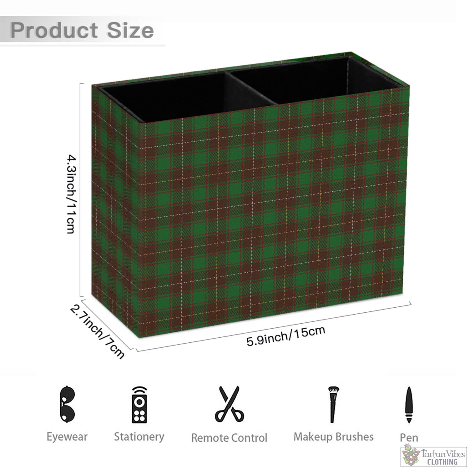 Tartan Vibes Clothing MacFie Hunting Tartan Pen Holder