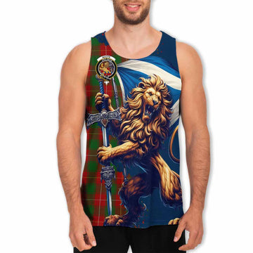 MacFie (McFie) Tartan Family Crest Men's Tank Top with Scottish Majestic Lion