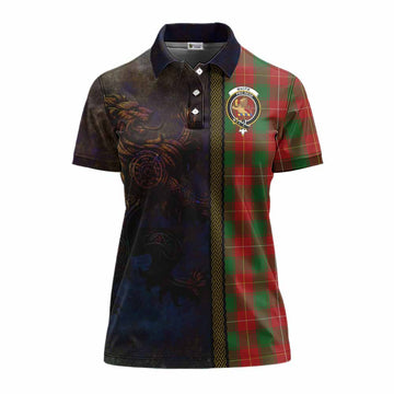 MacFie (McFie) Tartan Family Crest Women's Polo Shirt Alba Gu Brath Be Brave Lion Ancient Style Women - Tartan Vibes Clothing